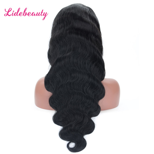 Indian Virgin Human Hair Lace Front Wigs with Baby Hair Glueless Body Wave 130% Density Full Lace Wigs for Black Women