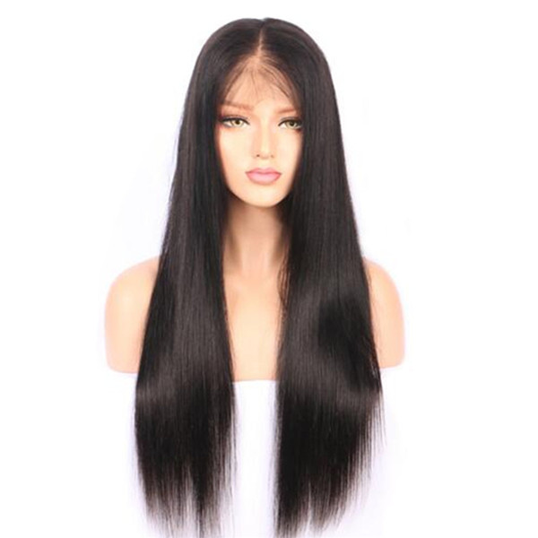 9A Mink Brazilian Virgin Hair Glueless Lace Front Human Hair Wigs For Black Women Pre Plucked Brazilian Ramy Straight Lace Front Wig