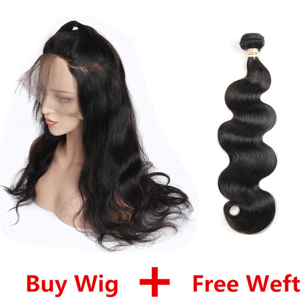 Lace Front Human Hair Wigs For Black Woman 130% Density Brazilian Body Wave Human Hair Lace Frontal Wigs with Bundle Full