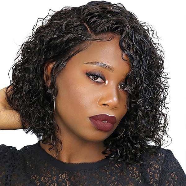 Wavy Bob Wig For Black Woman 13X4 Short Lace Front Human Hair Wigs Natural Wave Brazilian Wig Bob Dolago