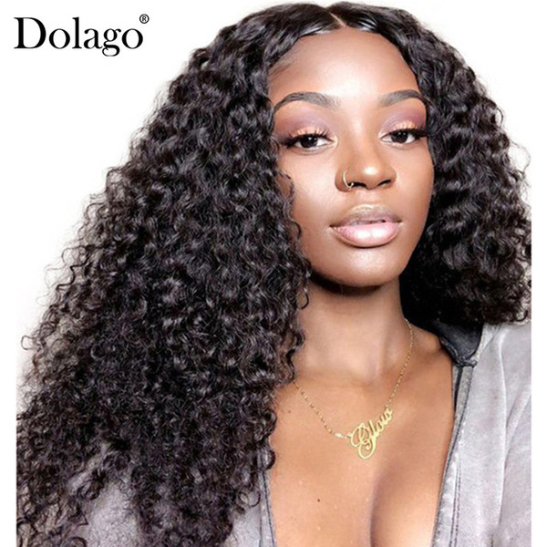 13x6 Lace Front Human Hair Wigs For Black Women 150% Density Deep Curly Brazilian Lace Frontal Wig Glueless Dolago Full End