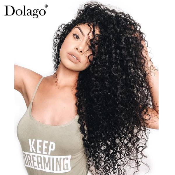 360 Lace Frontal Wig Pre Plucked With Baby Hair 180% Density Deep Wave Full End Lace Front Human Hair Wigs Dolago Remy