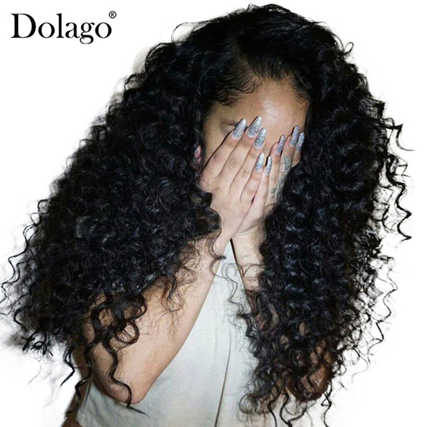 Deep Curly Lace Front Human Hair Wigs For Women 250% Density Brazilian Hair Lace Frontal Wig Pre Plucked Full Dolago Remy