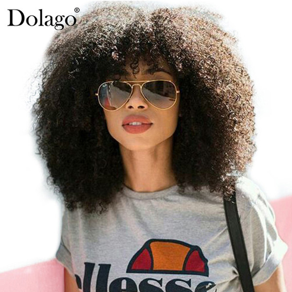 250%Density Afro Kinky Curly Lace Front Human Hair Wigs For Women Malaysian Lace Frontal Wig Long Natural Black Remy Hair Dolago