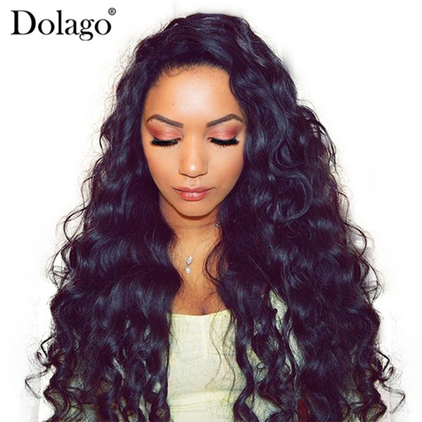 13X6 lace frontal wigs loose wave lace front human hair wigs for black women 150% brazilian remy dolago