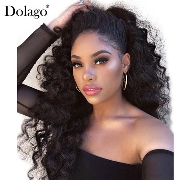 Lace Frontal Wig Pre Plucked With Baby Hair Loose Wave Lace Front Human Hair Wigs 130% Density Glueless Full Lace Wig Dolago