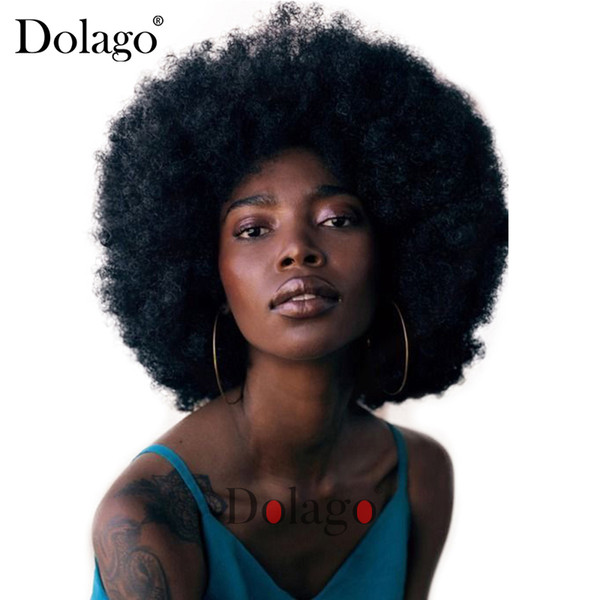 Mongolian Afro Kinky Culy Lace Front Human Hair Wigs Short Human Hair Lace Front Bob Wig Pre Plucked Dolago Remy 130% 13x4