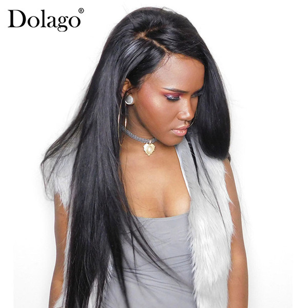 Lace Front Wigs With Baby Hair Natural Hairline Brazilian Straight Wave Human Hair Wig Pre Plucked Dolago Remy