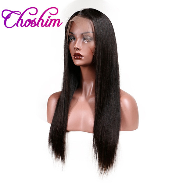 Choshim Slove Brazilian Lace Front Human Hair Wigs For Black Women Remy Hair Straight Wig With Baby Hair Natural Hairline Full End