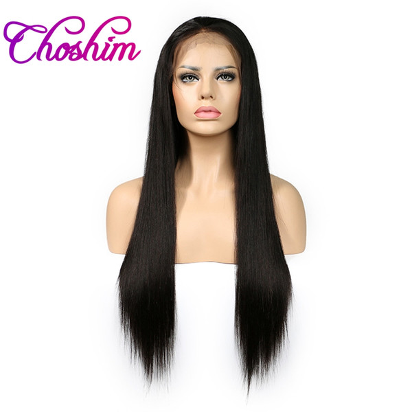 Choshim Straight Wigs For Black Women Lace Front Human Hair Wigs Brazilian Remy Hair Lace Front Wig Pre Plucked Bleached Knot Slove Rosa