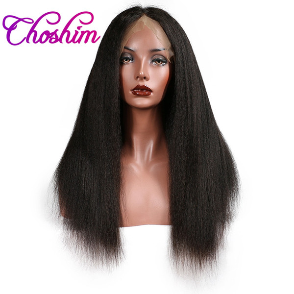 Slove Brazilian Lace Front Human Hair Wig For Black Women Remy Human Hair Kinky Straight Wigs With Baby Hair Headline