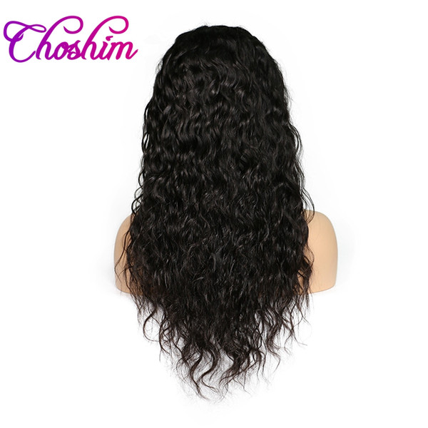 Choshim Slove Brazilian Full Lace Human Hair Wigs For Black Women With Baby Hair Natural Remy Human Hair Water Wave Wigs Free Ship