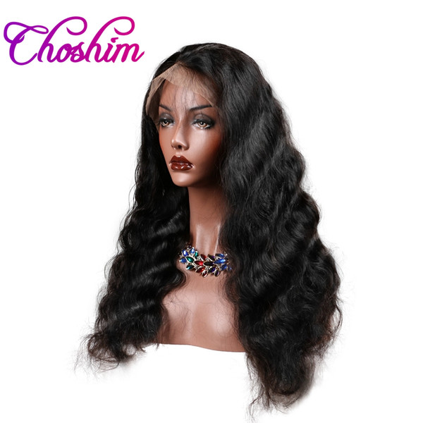 Choshim Lace Front Human Hair Wigs Body Wave Natural Color Brazilian Remy Hair Lace Wigs For Black Women With Baby Hair