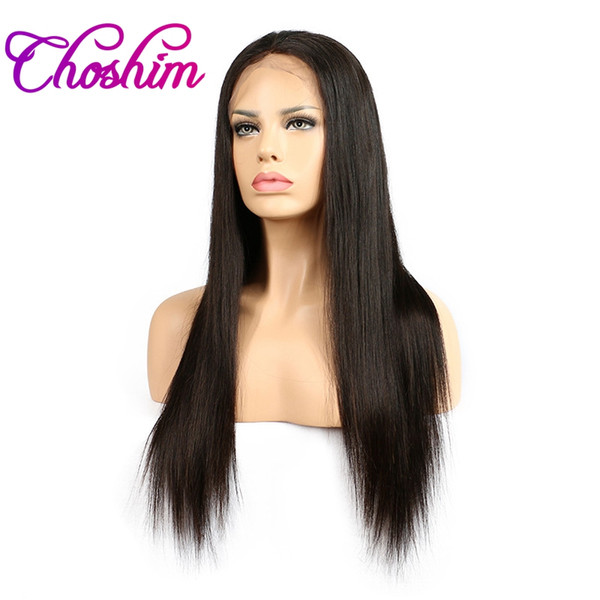 Choshim JK Glueless Lace Front Human Hair Wigs For Black Women Brazilian Remy Hair Straight Wigs Natural Hairline With Baby Hair