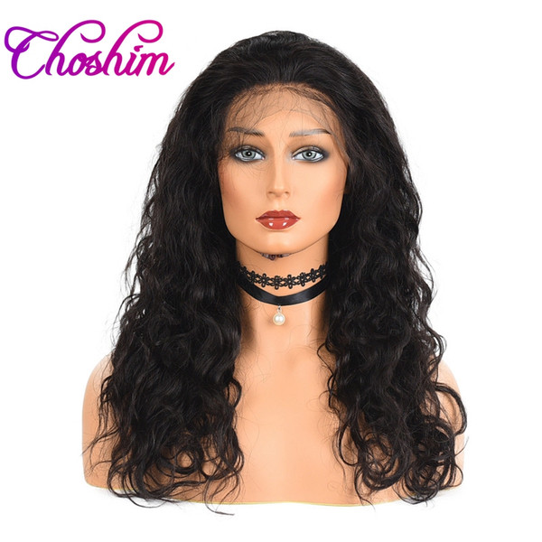 Choshim Slove Glueless Lace Front Human Hair Wigs For Black Women Brazilian Water Wave Wig With Baby Hair 8''-24'' Remy Hair Full