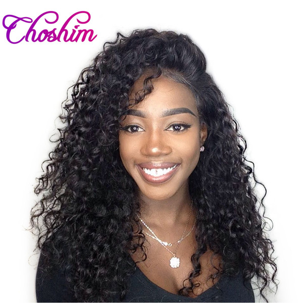 Choshim 250% Density Deep Wave Lace Front Human Hair Wigs For Black Women Pre Plucked Brazilian Remy Hair Wig With Baby Hair