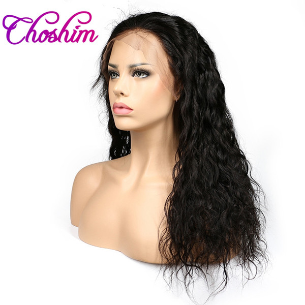 Choshim Brazilian Wet and Wavy Full Lace Human Hair Wigs For Black Women Glueless Water Wave Lace Front Wigs With Baby Hair