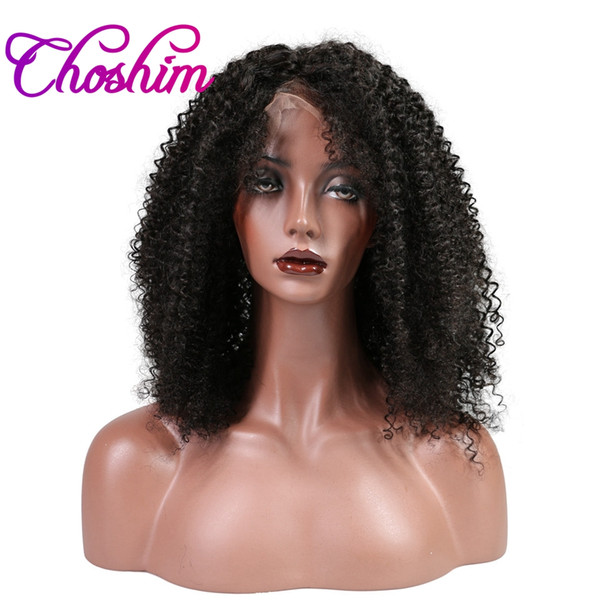 Choshim KL Kinky Curly Lace Front Human Hair Wigs Natural Color Brazilian Remy Hair Lace Wigs For Black Women With Baby Hair 130%