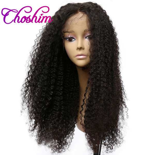 Choshim 150% Density Lace Front Human Hair Wigs For Black Women Brazilian Afro Kinky Curly Remy Hair Lace Wigs With Baby Hair KL