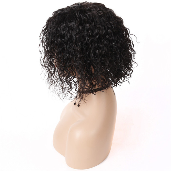 Curly Lace Front Wigs Brazilian Virgin Human Hair Glueless Short Bob Human Hair Wigs With Baby Hair For Black Women Wavy Lace Wigs