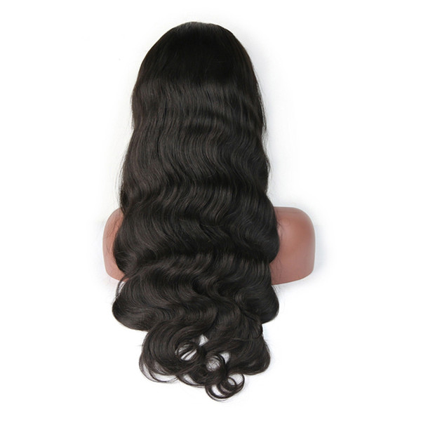 Full Lace Human Hair Wigs With Baby Hair Pre Plucked Glueless Body Wave Brazilian Virgin Hair Wigs For Black Women