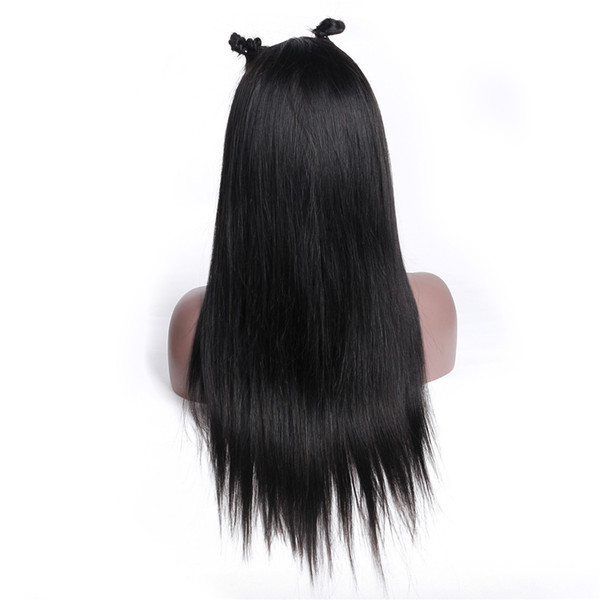 Lace Frontal Wigs With Baby Hair Glueless Lace Front Human Hair Wig Pre Plucked Maylasian Straight Remy Hair