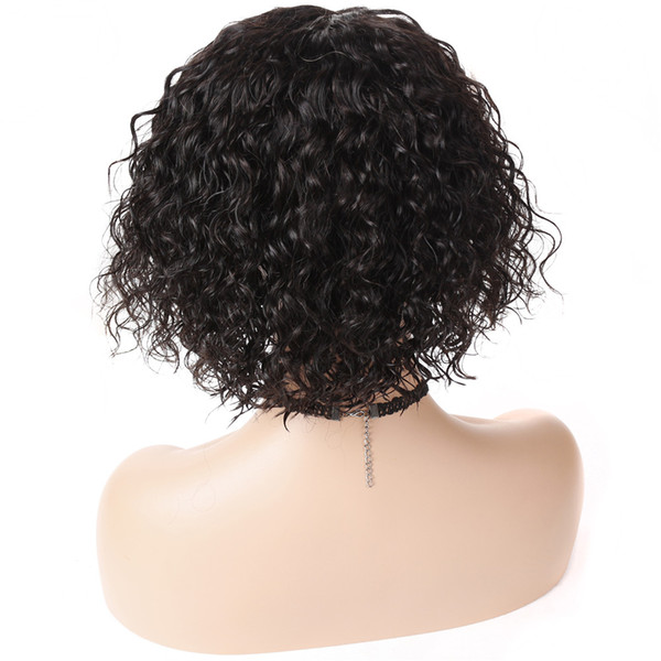 Lace Front Wigs Human Hair Peruvian Curly Virgin Glueless Short Bob Human Hair Wigs With Baby Hair For Black Women Wavy Lace Wigs