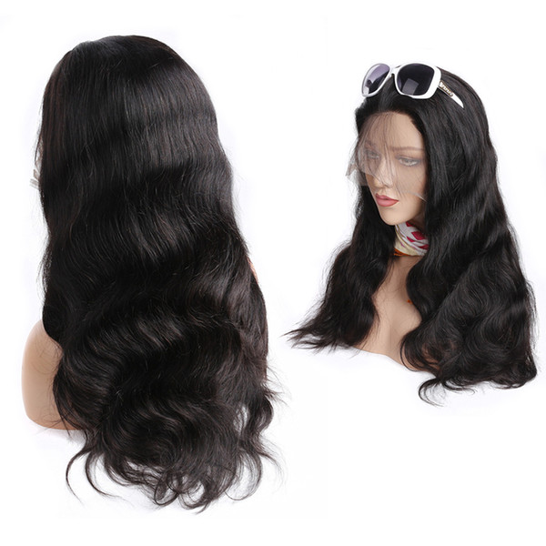 Pre Plucked 360 Lace Frontal Wigs With Baby Hair 130-150% Density Body Wave Peruvian Lace Front Human Hair Wigs For Black Women