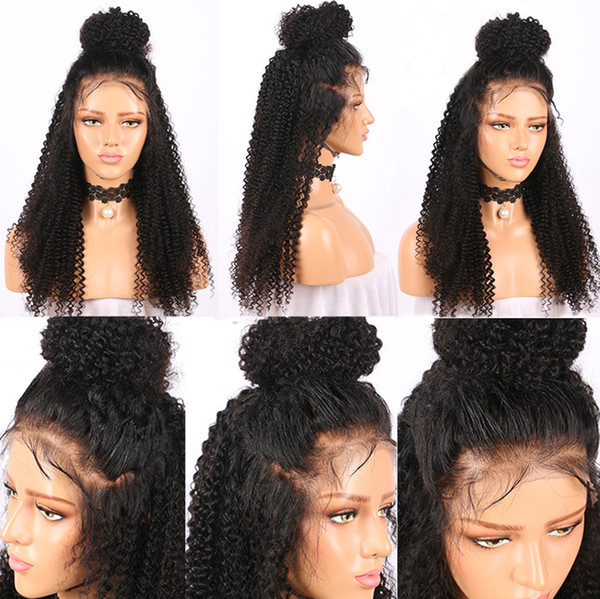 360 Lace Frontal Wig Human Hair with Baby Hai For Black Women Glueless Lace Front Wig Pre Plucked Brazilian Kinky Curly Remy Hair