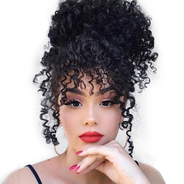 Glueless 360 Lace Frontal Wig Human Hair Wigs For Women Natural Black Kinky Curly Lace Wig Pre Plucked With Baby Hair Remy Brazilian