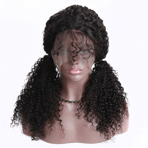 360 Lace Frontal Wig Human Hair Wigs For Women Kinky Curly Glueless Lace Wig Pre Plucked With Baby Hair Peruvian Remy Lace Wig