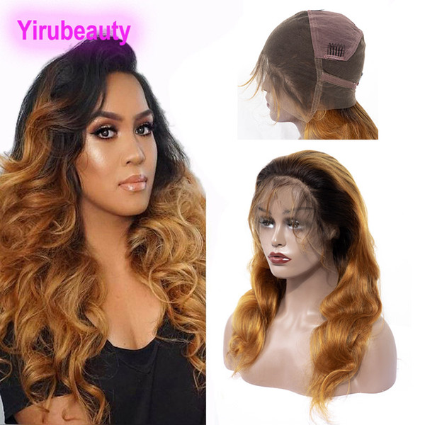 Brazilian Virgin Hair 8-36inch 1B/30# Ombre Color Full Lace Wigs Body Wave 1B 30 Human Hair Lace Wig Full Lace Wig