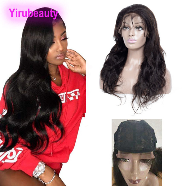 Mongolian 100% Unprocessed Human Hair 4X4 Lace Closure Wigs Natural Color 4 By 4 Lace Closure Wig Virgin Hair Wig