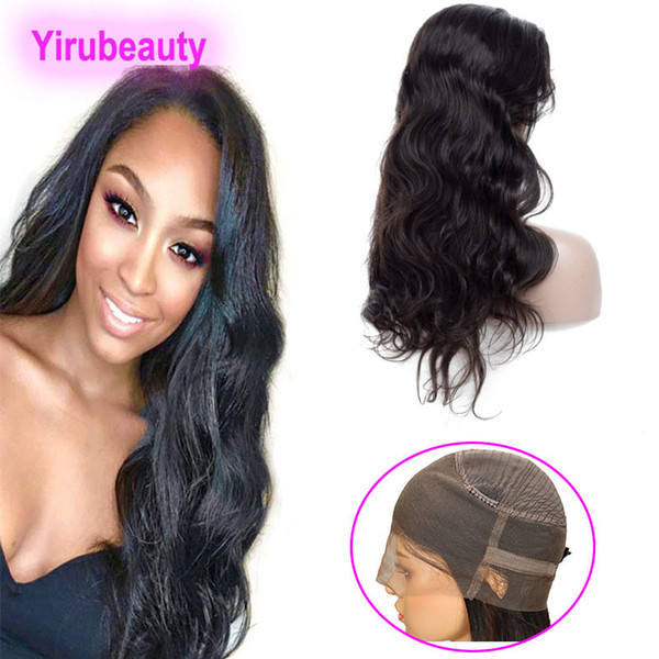 Brazilian Virgin Hair 360 Lace Frontal Wigs 8-26inch Natural Color Body Wave 360 Lace Wig Adjustable Straps Body Wave Lace Wigs