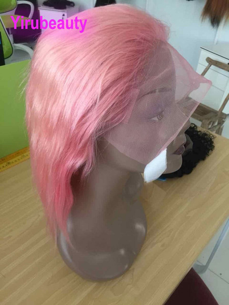 Brazilian Virgin Hair Lace Front Wigs Colorful Lace Front 10-26inch Straight Human Hair Body Wave Custom-made Pre Plucked With Baby Hair