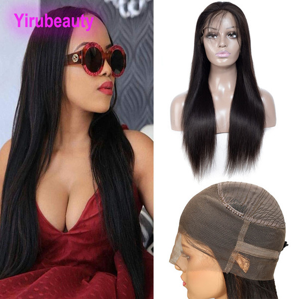 Peruvian 360 Lace Frontal Wig With Baby Hair Straight Human Hair Lace Wig 8-26inch Natural Color Straight 360 Lace Frontal Wigs