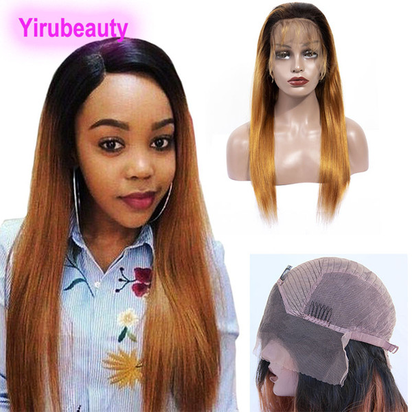 Malaysian Human Hair 1B 30 Ombre Hair Products 10-24inch Lace Front Wig 1B/30 Two Tone Lace Front Wig