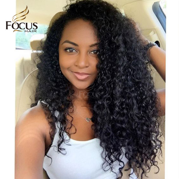 180 Density Pre Plucked Full Lace Human Hair Wigs Thick Indian Kinky Curly Lace Front Wigs With Baby Hair For Black Women