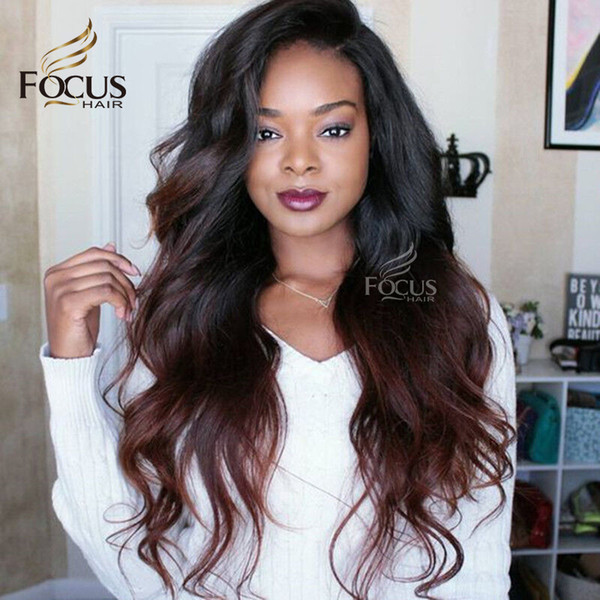 150 Density Auburn Two Tone 1B 30 Natural Wave Glueless Full Lace Human Hair Wigs Ombre Brazilian Lace Front Wig For Black Women