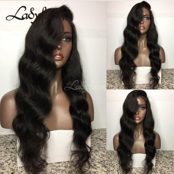 Glueless Full Lace Human Hair Wigs For Black Women Unprocessed Brazilian Virgin Hair Body Wave Lace Front Wigs With Baby Hair