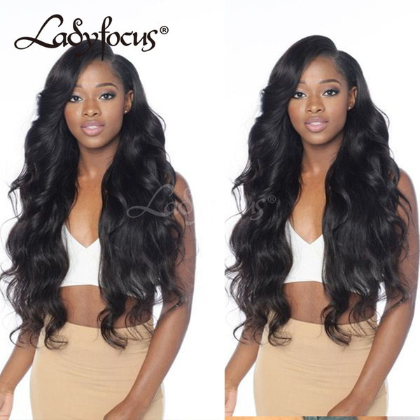 8A Full Lace Human Hair Wigs With Baby Hair 130% Density 100% Brazilian Virgin Hair Body Wave Lace Front Wigs For Black Women