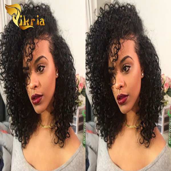 Best Deep Curly Glueless Full Lace Human Hair Wigs Malaysian Indian Brazilian Virgin Hair Lace Front Human Hair Wigs With Adjustable Straps