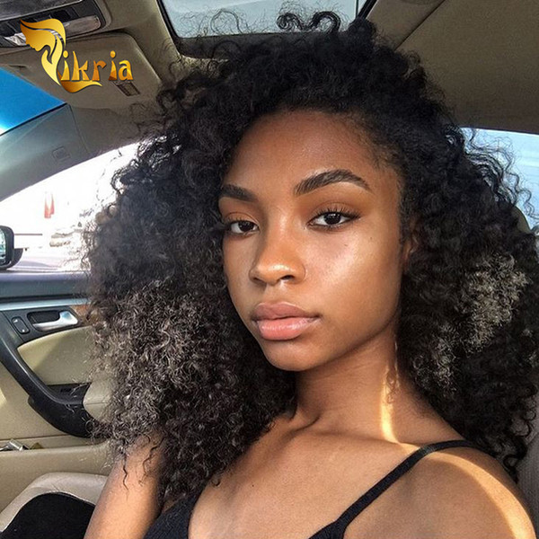 Human Hair Wigs Brazilian Vrigin Hair Indian Malaysian Peruvian Mongolian Kinky Curly Hair Lace Front Wigs Glueless Full Lace Wigs