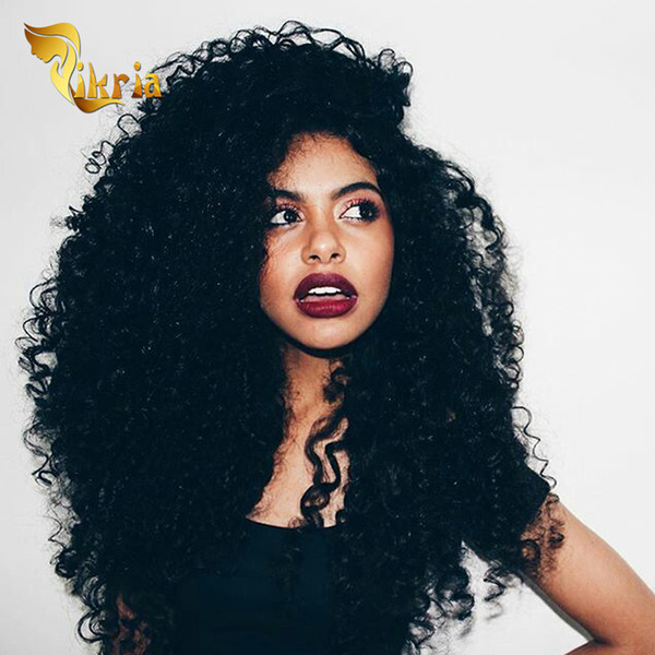 Full Lace Human Hair Wigs Deep Curly Peruvian Malaysian Indian Brazilian Virgin Hair Lace Front Wigs For Black Women