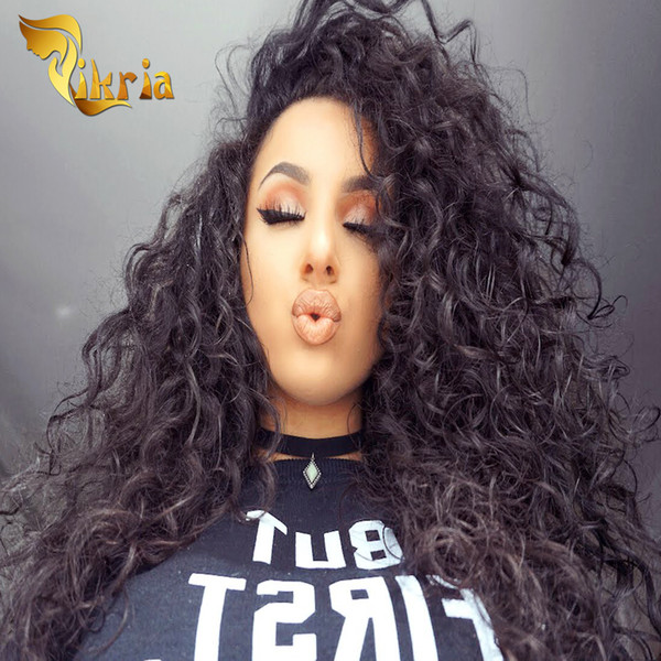 Curly Lace Front Human Hair Wigs With Baby Hair Brazilian Indian Malaysian Peruvian Mongolian Pre Plucked Natural Hairline full Lace Wigs