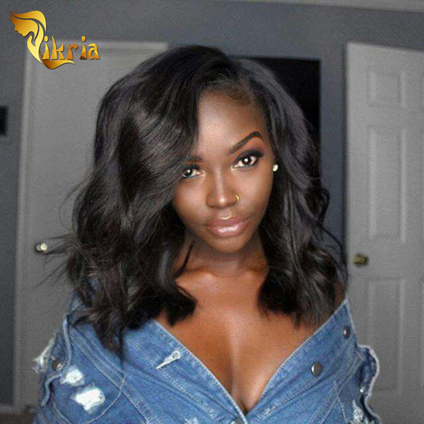 Big Bob Wave Brazilian Virgin Hair Silk Base Full Lace Wigs Indian Malaysian Peruvian Lace Front Wigs Human Hair Wigs