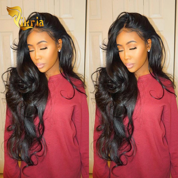 Lace Front Human Hair Wigs Pre Plucked Brazilian Indian Malaysian Peruvian Body Wave Remy Human Hair Full Lace Wigs For Black Women