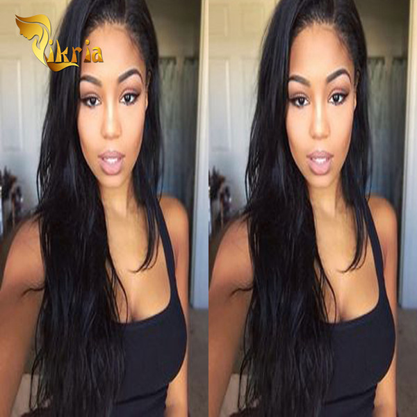 Natural Hair Wig Brazilian Indian Malaysian Peruvian Full Lace Wigs Baby Hair Body Wave Human Lace Front Wigs