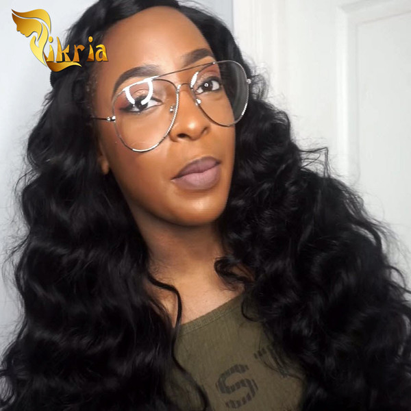 Pre Plucked Glueless Peruvian Brazilian Malaysian Indian Loose Wave Full Lace Human Hair Wigs With Non Remy Hair Lace Front Wigs