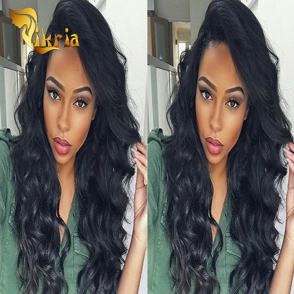 Body Wave Lace Front Human Hair Wigs 10-24 inch Brazilian Peruvian Malaysian Indian Remy Hair Wigs Natural Black Full Lace Human Hair Wigs